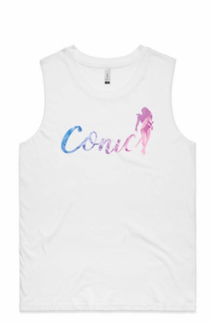 Conic Womens White Soul logo Tank . SOLD OUT
